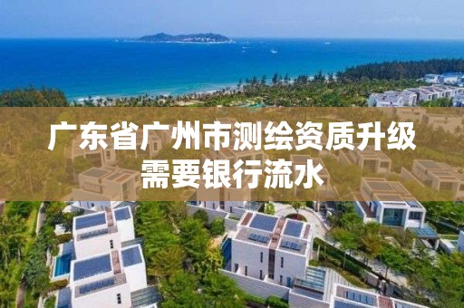 廣東省廣州市測繪資質升級需要銀行流水