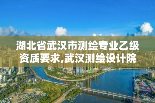 湖北省武漢市測繪專業乙級資質要求,武漢測繪設計院