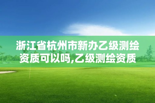 浙江省杭州市新辦乙級測繪資質可以嗎,乙級測繪資質可以跨省投標嗎。