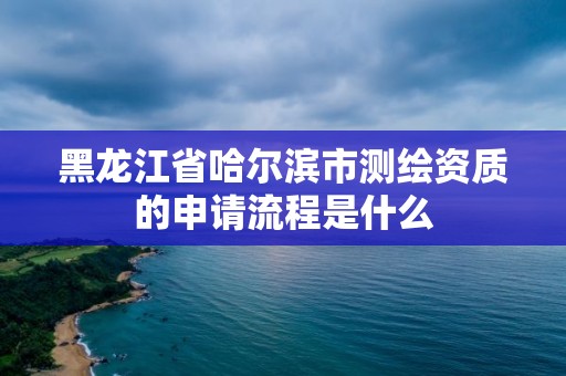 黑龍江省哈爾濱市測繪資質的申請流程是什么