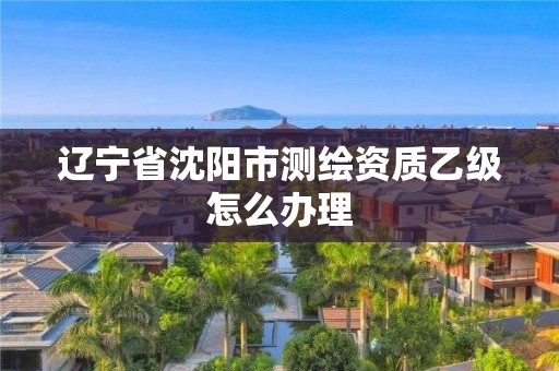 遼寧省沈陽市測繪資質乙級怎么辦理