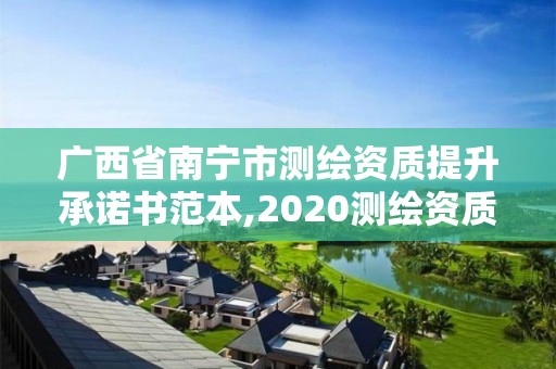 廣西省南寧市測繪資質提升承諾書范本,2020測繪資質管理辦法。