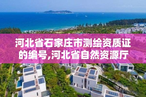 河北省石家莊市測繪資質證的編號,河北省自然資源廳關于延長測繪資質證書有效期的公告