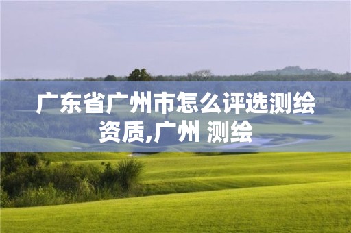 廣東省廣州市怎么評選測繪資質(zhì),廣州 測繪