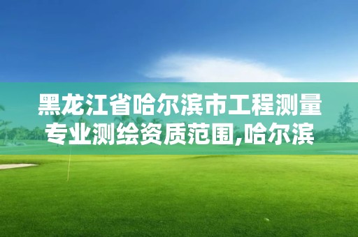 黑龍江省哈爾濱市工程測量專業測繪資質范圍,哈爾濱測繪公司哪家好