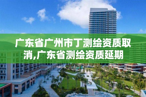 廣東省廣州市丁測繪資質(zhì)取消,廣東省測繪資質(zhì)延期