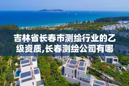 吉林省長春市測繪行業(yè)的乙級資質(zhì),長春測繪公司有哪些