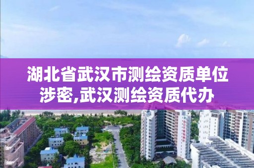 湖北省武漢市測繪資質單位涉密,武漢測繪資質代辦