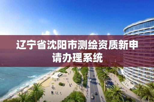 遼寧省沈陽市測繪資質新申請辦理系統