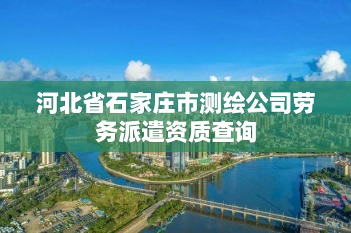 河北省石家莊市測繪公司勞務(wù)派遣資質(zhì)查詢