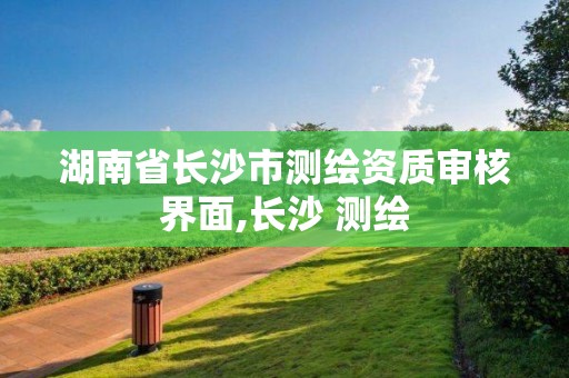 湖南省長沙市測繪資質審核界面,長沙 測繪