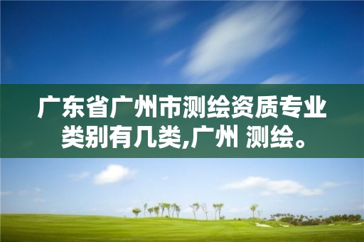 廣東省廣州市測繪資質(zhì)專業(yè)類別有幾類,廣州 測繪。