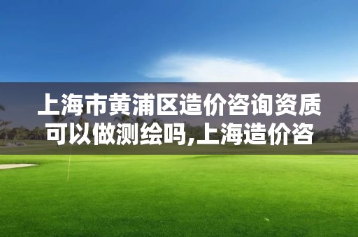 上海市黃浦區造價咨詢資質可以做測繪嗎,上海造價咨詢協會。