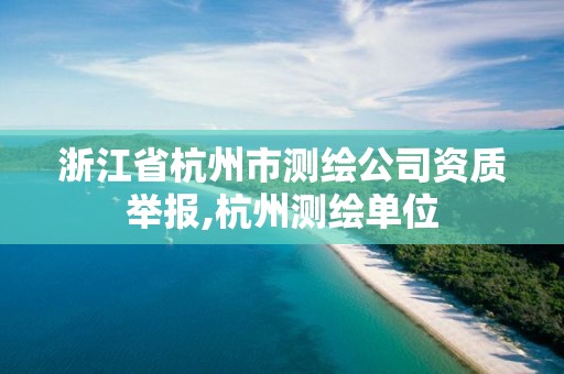 浙江省杭州市測繪公司資質舉報,杭州測繪單位