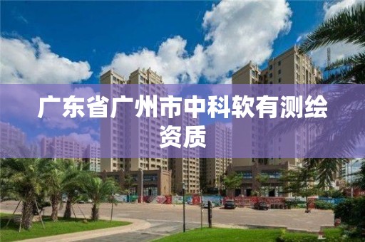 廣東省廣州市中科軟有測繪資質