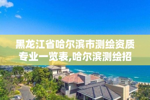 黑龍江省哈爾濱市測繪資質專業一覽表,哈爾濱測繪招聘。