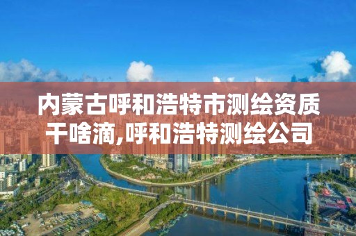 內(nèi)蒙古呼和浩特市測繪資質(zhì)干啥滴,呼和浩特測繪公司招聘