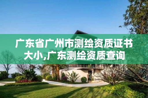 廣東省廣州市測繪資質證書大小,廣東測繪資質查詢