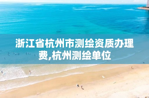 浙江省杭州市測繪資質(zhì)辦理費,杭州測繪單位