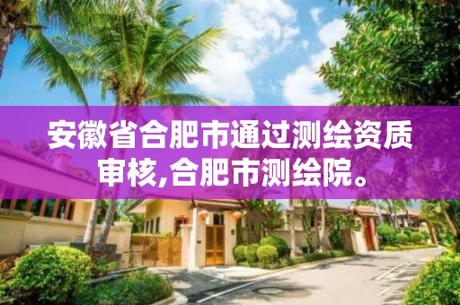 安徽省合肥市通過測繪資質(zhì)審核,合肥市測繪院。