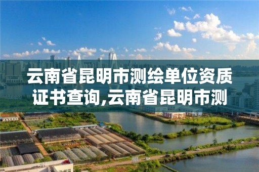 云南省昆明市測繪單位資質證書查詢,云南省昆明市測繪單位資質證書查詢網站。