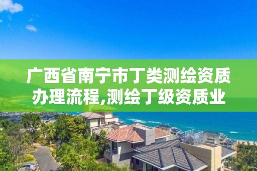 廣西省南寧市丁類測繪資質辦理流程,測繪丁級資質業務范圍及作業限額