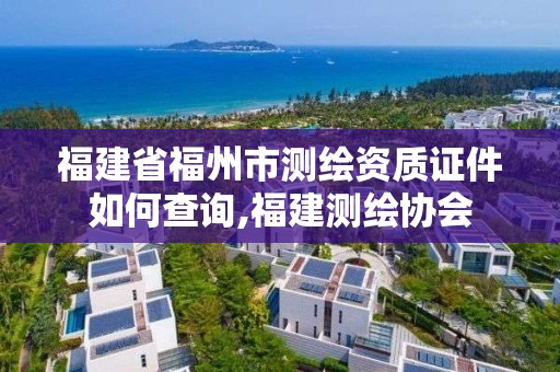 福建省福州市測繪資質(zhì)證件如何查詢,福建測繪協(xié)會