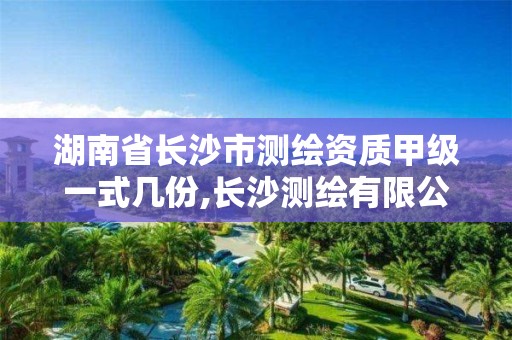 湖南省長沙市測繪資質甲級一式幾份,長沙測繪有限公司待遇。