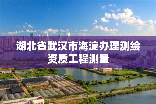 湖北省武漢市海淀辦理測繪資質工程測量