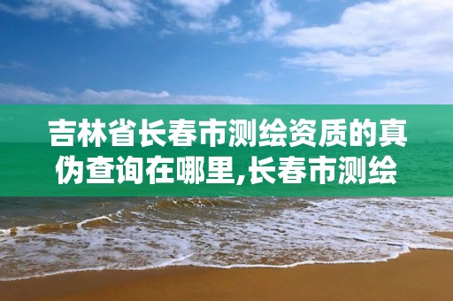 吉林省長春市測繪資質的真偽查詢在哪里,長春市測繪院工資待遇。