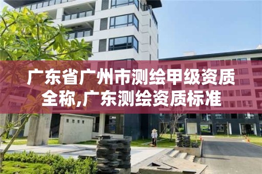 廣東省廣州市測繪甲級資質全稱,廣東測繪資質標準