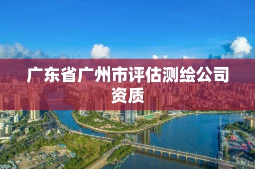 廣東省廣州市評估測繪公司資質(zhì)