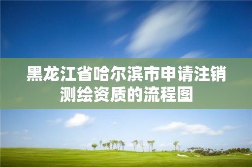 黑龍江省哈爾濱市申請注銷測繪資質(zhì)的流程圖