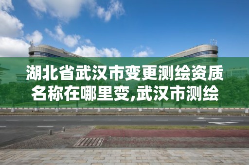 湖北省武漢市變更測繪資質(zhì)名稱在哪里變,武漢市測繪管理條例。