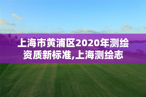 上海市黃浦區2020年測繪資質新標準,上海測繪志