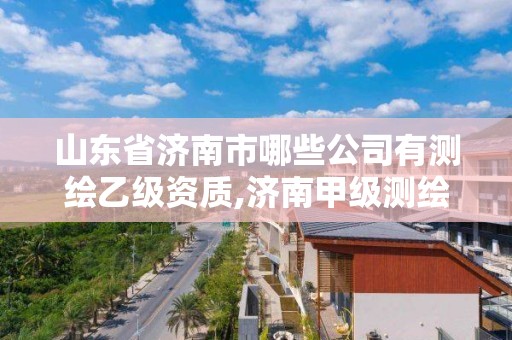 山東省濟南市哪些公司有測繪乙級資質,濟南甲級測繪公司