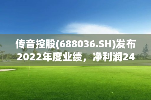 傳音控股(688036.SH)發(fā)布2022年度業(yè)績，凈利潤24.84億元，同比下降36.46%，擬10派18元