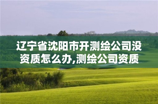 遼寧省沈陽市開測繪公司沒資質怎么辦,測繪公司資質辦理需要些什么人員。