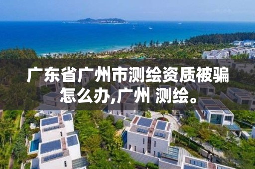 廣東省廣州市測繪資質被騙怎么辦,廣州 測繪。