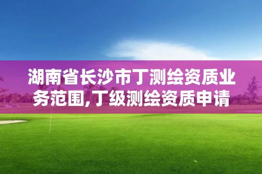 湖南省長沙市丁測繪資質業務范圍,丁級測繪資質申請條件