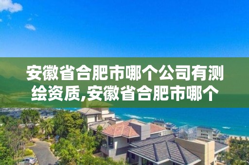 安徽省合肥市哪個公司有測繪資質,安徽省合肥市哪個公司有測繪資質的。