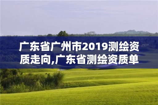 廣東省廣州市2019測繪資質走向,廣東省測繪資質單位名單