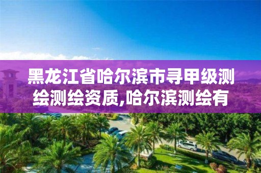 黑龍江省哈爾濱市尋甲級測繪測繪資質,哈爾濱測繪有限公司