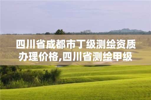 四川省成都市丁級測繪資質(zhì)辦理價格,四川省測繪甲級資質(zhì)單位