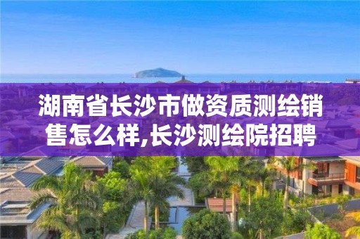 湖南省長沙市做資質(zhì)測繪銷售怎么樣,長沙測繪院招聘。