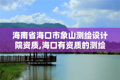 海南省海口市象山測繪設計院資質,海口有資質的測繪公司