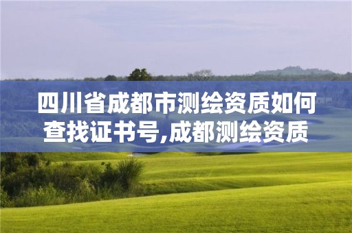 四川省成都市測(cè)繪資質(zhì)如何查找證書(shū)號(hào),成都測(cè)繪資質(zhì)代辦公司