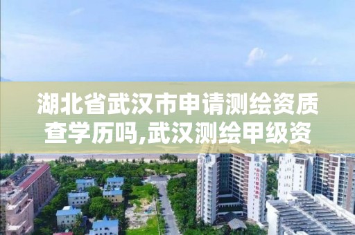 湖北省武漢市申請測繪資質查學歷嗎,武漢測繪甲級資質公司