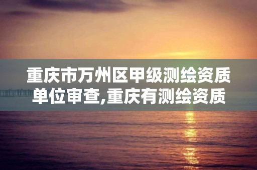 重慶市萬州區甲級測繪資質單位審查,重慶有測繪資質測繪公司大全