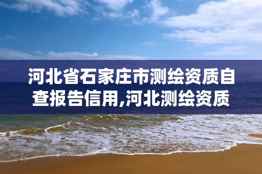 河北省石家莊市測繪資質自查報告信用,河北測繪資質管理系統。